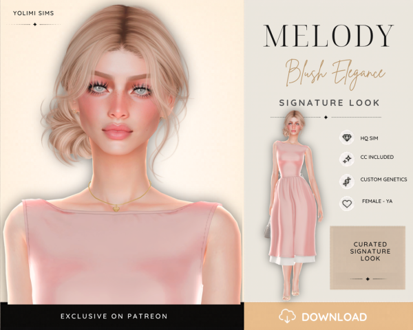 Alpha Melody by yolimi - The Sims 4 Custom Content