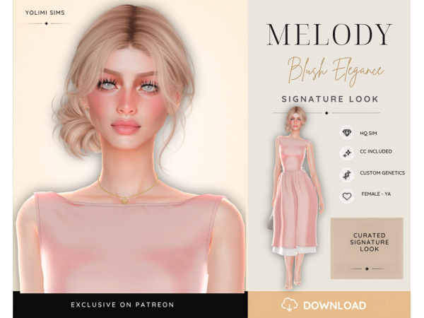 Alpha Melody by Yolimi - The Sims 4 Custom Content