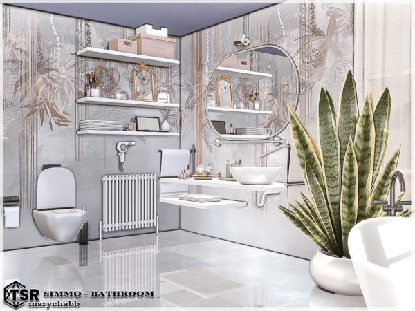 Mix Simmo Bathroom by marychabb - The Sims 4 Custom Content