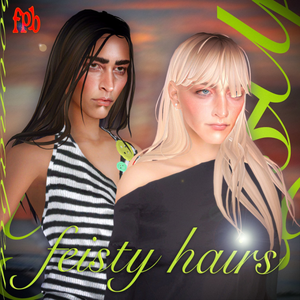 Maxis Match feisty hairs by simsfinds - The Sims 4 Custom Content