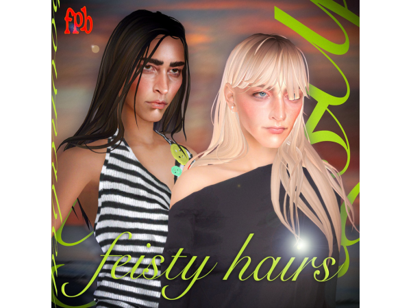 Maxis Match feisty hairs by filippovnabey - The Sims 4 Custom Content