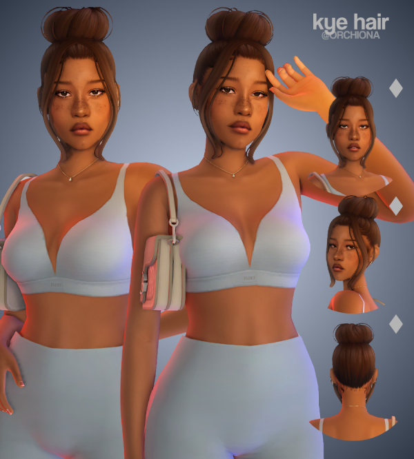 Maxis Match Kye hair by simsfinds - The Sims 4 Custom Content