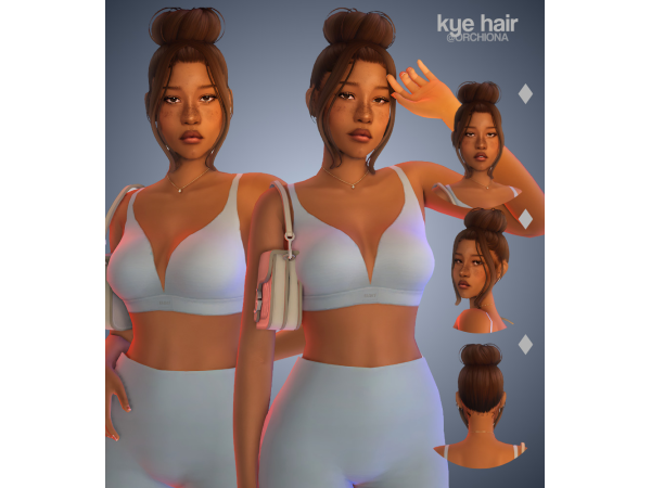 Maxis Match Kye hair by orchiona_ - The Sims 4 Custom Content