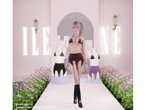 Alpha ILN Jurina Coachella Outfit - The Sims 4 Custom Content
