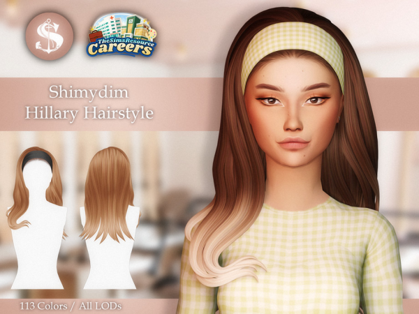 Mix Hillary Hairstyle Maxis Match by Shimydimsims - The Sims 4 Custom Content
