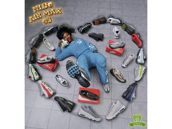 Alpha Nike Air Max 95 by SimLocker - The Sims 4 Custom Content