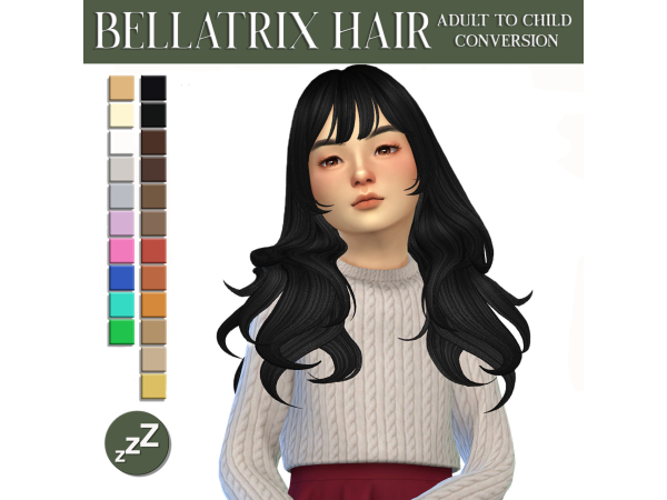Maxis Match GLOOMYGEEK HAIR CONVERSIONS by sleepyz - The Sims 4 Custom Content