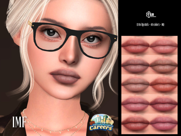 Alpha IMF Erin Lipstick Careers by IzzieMcFire - The Sims 4 Custom Content
