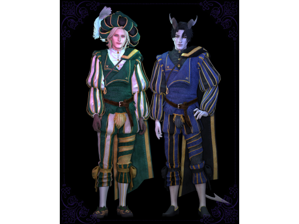 Maxis Match Duelist Attire by moriel - The Sims 4 Custom Content