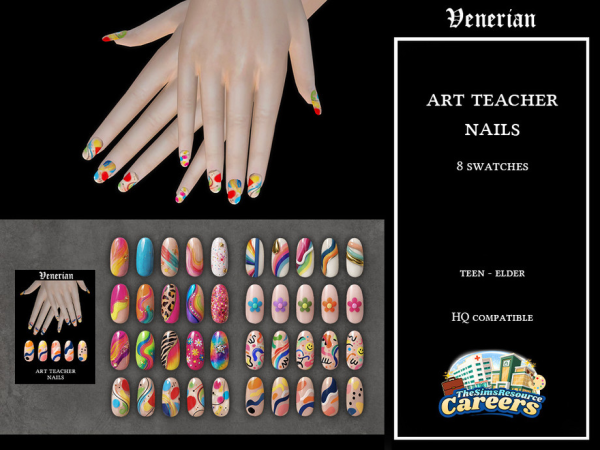 Art Teacher Nails by Venerian (Careers Collection)