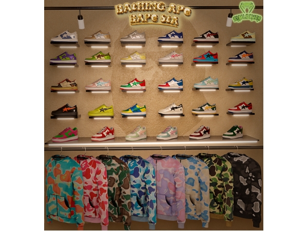 Alpha BAPE STA Vault Collection by SimLocker - The Sims 4 Custom Content
