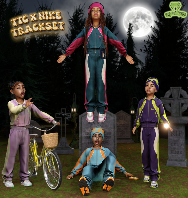 Alpha TTC X Nike Track Set by simsfinds - The Sims 4 Custom Content