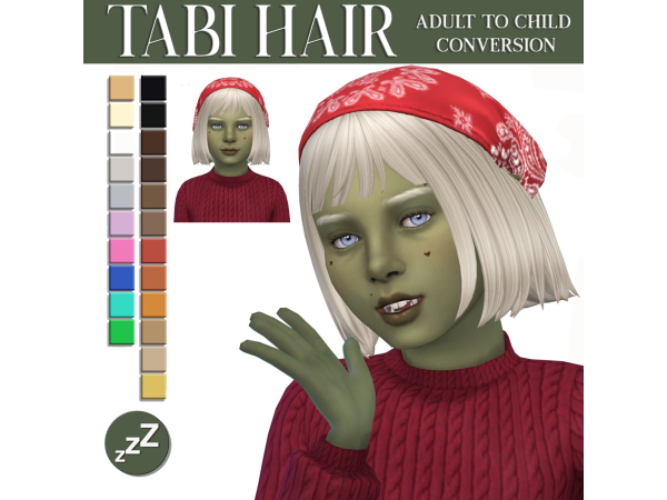 Maxis Match GLOOMYGEEK HAIR CONVERSIONS by sleepyz - The Sims 4 Custom Content