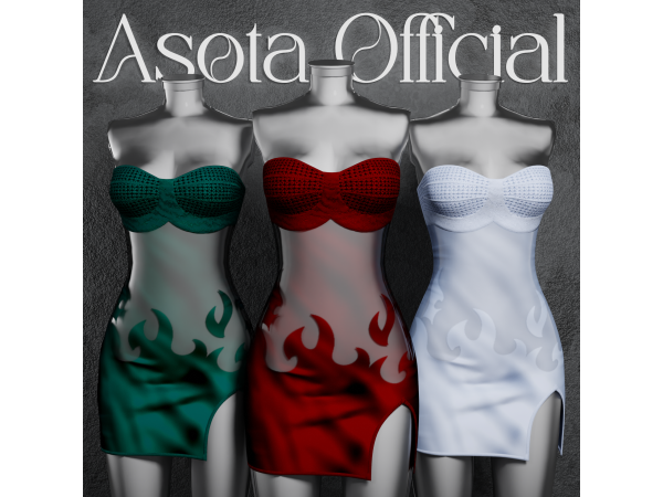 Alpha [ASOTA OFFICIAL] Hottie Shortdress - The Sims 4 Custom Content