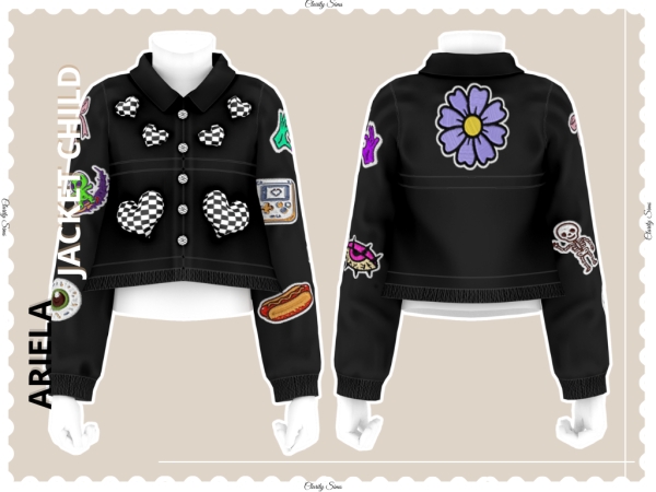 Alpha Ariela Jacket Child - The Sims 4 Custom Content