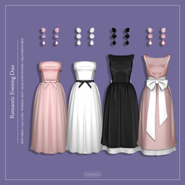 Alpha [RIMINGS] Romantic Evening Duo by simsfinds - The Sims 4 Custom Content