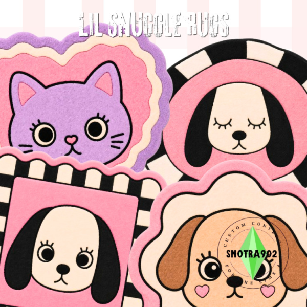 Mix Lil Snuggle Rugs by simsfinds - The Sims 4 Custom Content