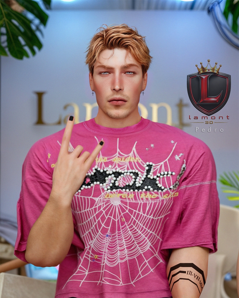 Mix pedro male sim by lamontcreatorr - The Sims 4 Custom Content