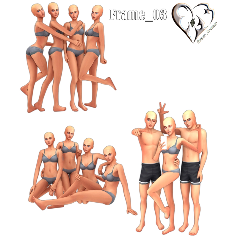 Mix Frame_03 by simmer_creator - The Sims 4 Custom Content
