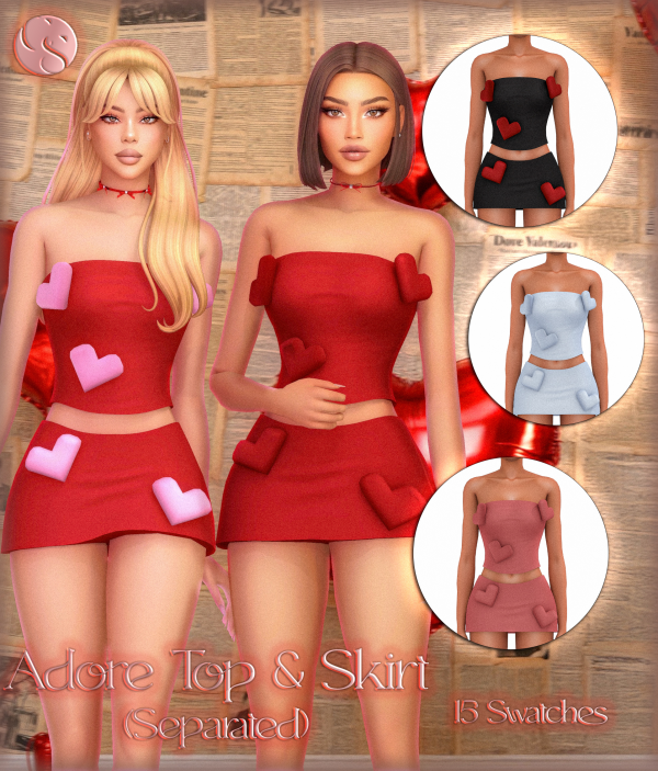 Maxis Match CAMUFLAJE Cupid's Closet Collection by simsfinds - The Sims 4 Custom Content