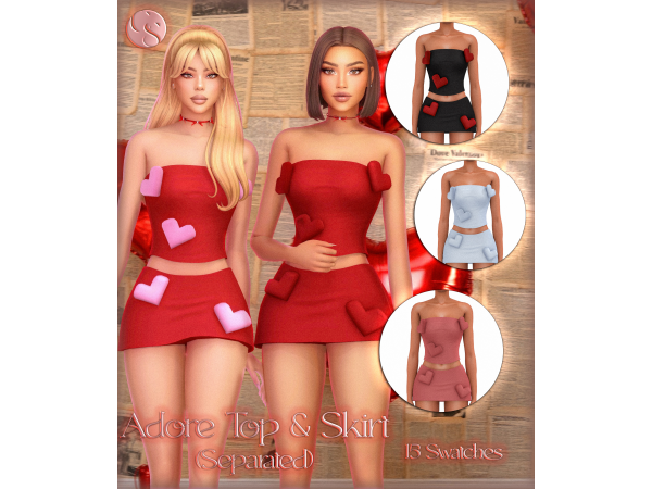 Maxis Match CAMUFLAJE Cupid's Closet Collection - The Sims 4 Custom Content