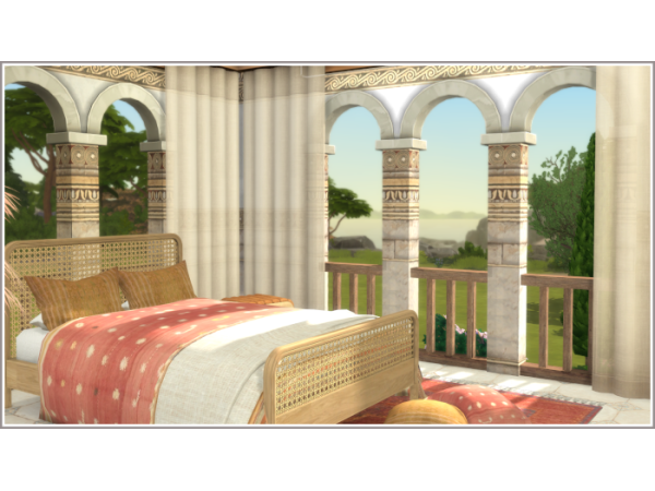 Sims 4 Maxis Match Rooms CC: Galatea Bedroom En-Suite 🏛️🛁🌿🛏️💤