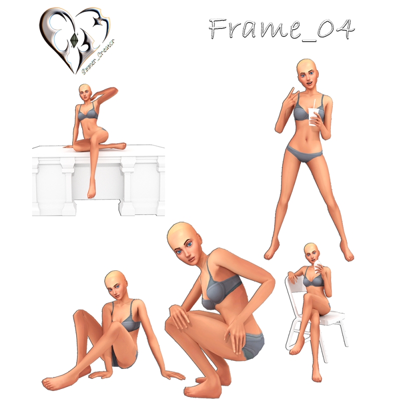 Mix Frame_04 by simmer_creator - The Sims 4 Custom Content