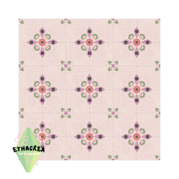 Mix Mimi Terrazzo Tiles by simsfinds - The Sims 4 Custom Content
