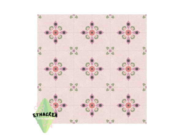 Mix Mimi Terrazzo Tiles by Ethacrea - The Sims 4 Custom Content