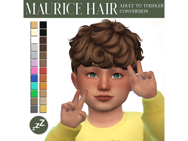 Maxis Match JohnnySims hair conversions by sleepyz - The Sims 4 Custom Content