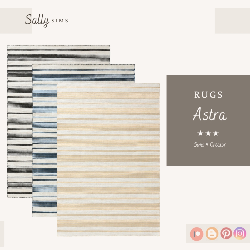 Alpha Rugs ASTRA by sally4sims - The Sims 4 Custom Content
