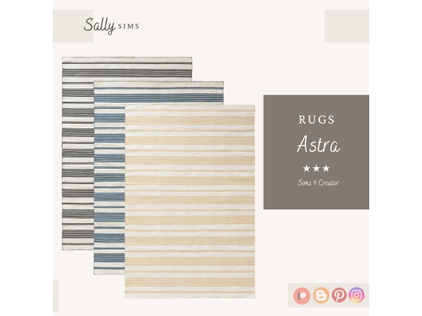 Alpha Rugs ASTRA - The Sims 4 Custom Content