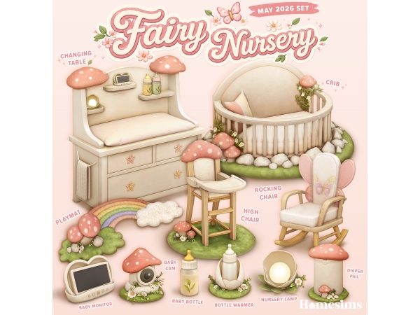 Maxis Match Fairy Nursery by Homesims - The Sims 4 Custom Content