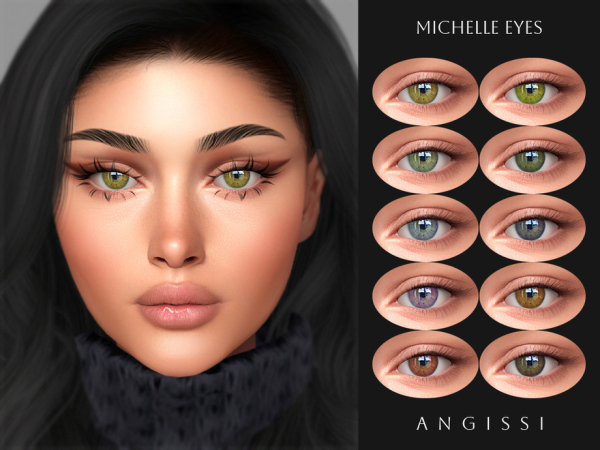 Alpha Michelle Eyes by ANGISSI - The Sims 4 Custom Content