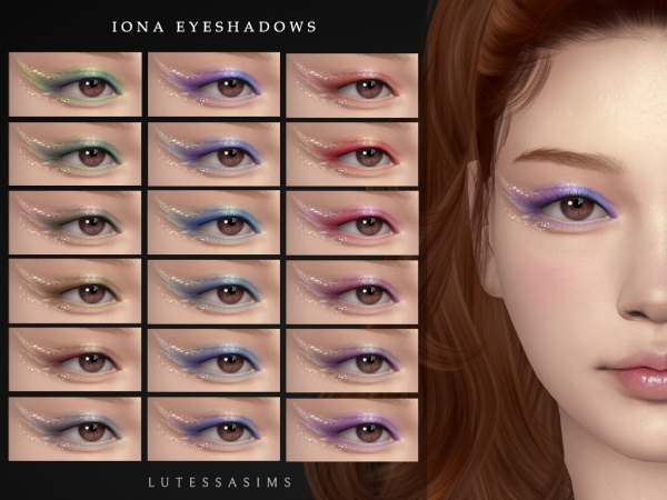 Alpha Iona eyeshadows - The Sims 4 Custom Content