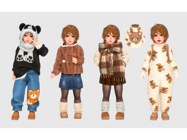 Mix toddler lookbook 2 by bunnimiow - The Sims 4 Custom Content