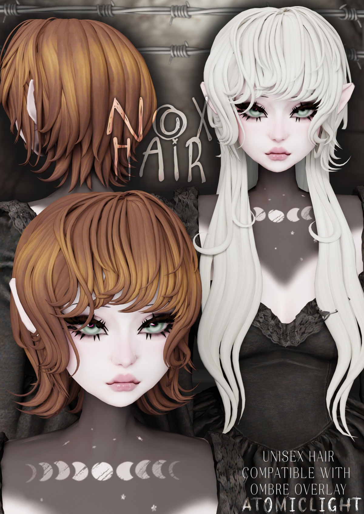 Maxis Match Nox Hair by simsfinds - The Sims 4 Custom Content