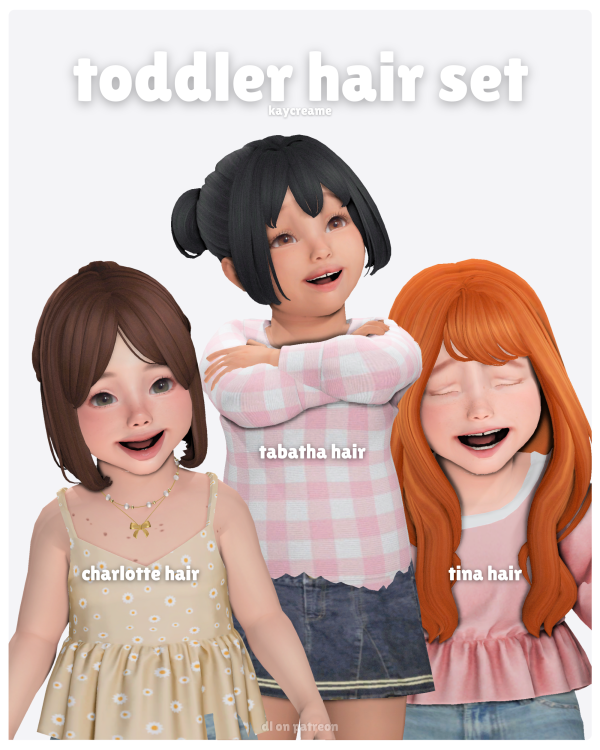 Maxis Match toddler hair set by simsfinds - The Sims 4 Custom Content