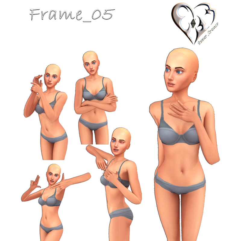 Mix Frame_05 by simmer_creator - The Sims 4 Custom Content