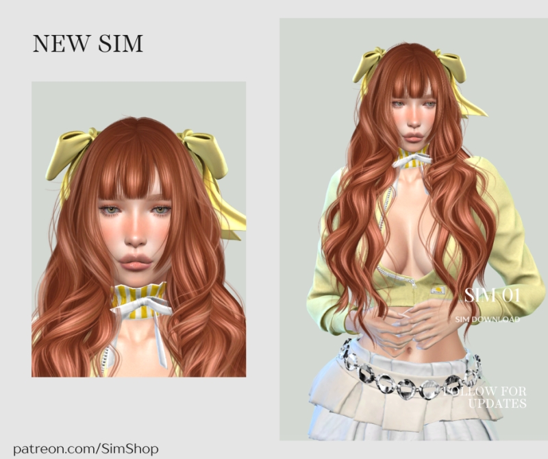 Alpha Sim 01 by simshop - The Sims 4 Custom Content