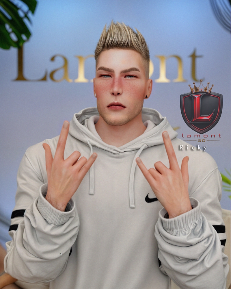 Mix ricky male sim by lamontcreatorr - The Sims 4 Custom Content