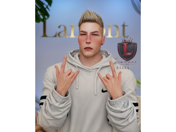 Mix ricky male sim - The Sims 4 Custom Content