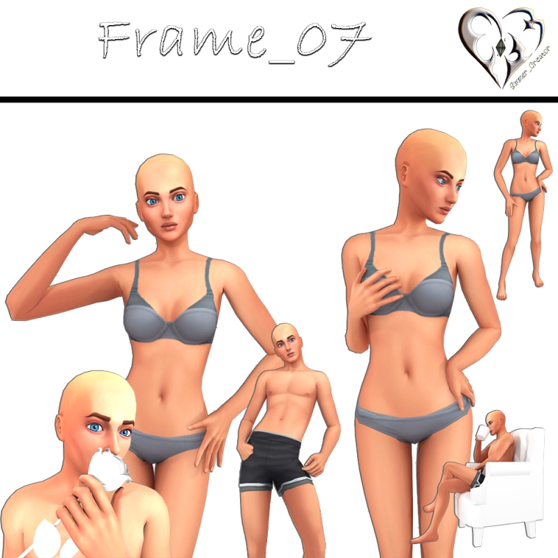 Mix Frame_07 by simmer_creator - The Sims 4 Custom Content