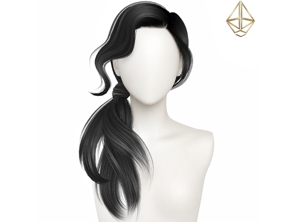 Alpha Lisa hairstyle (skysims edit) - The Sims 4 Custom Content