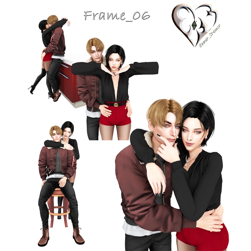 Mix Frame_06 by simmer_creator - The Sims 4 Custom Content