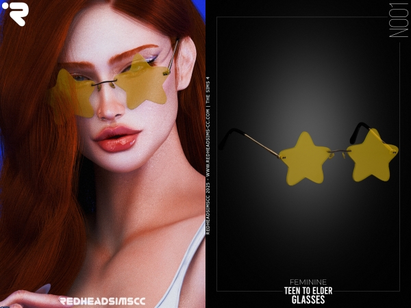 Alpha AF GLASSES N001 - The Sims 4 Custom Content