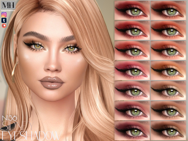 Alpha Sidney Eyeshadow - The Sims 4 Custom Content