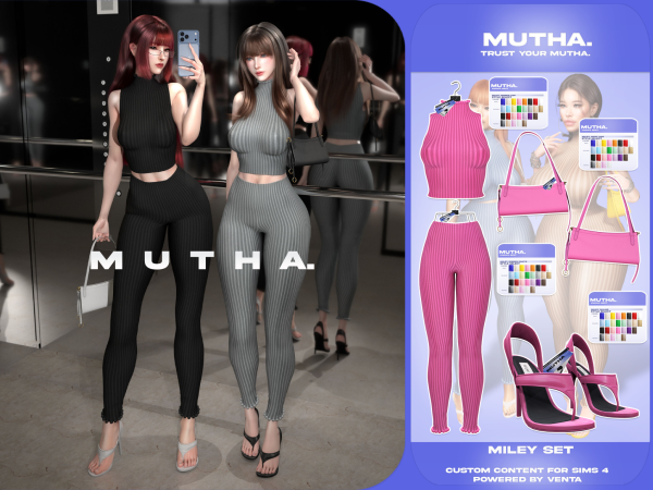 Alpha Miley Set by muthamerch - The Sims 4 Custom Content