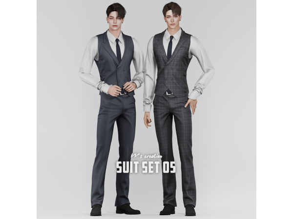 Alpha [KK] SUIT SET 05 by KK_creations - The Sims 4 Custom Content