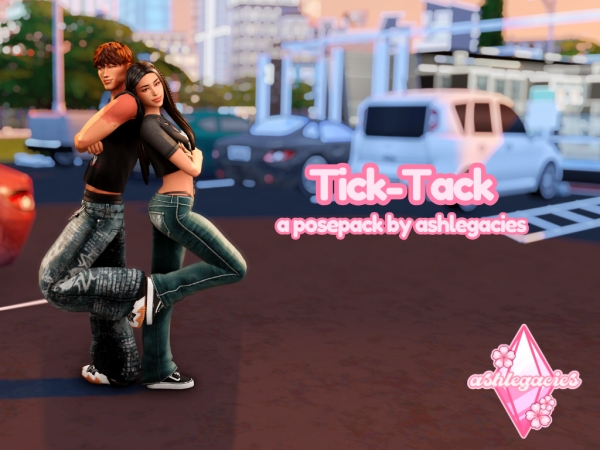Mix Tick Tack Posepack - The Sims 4 Custom Content